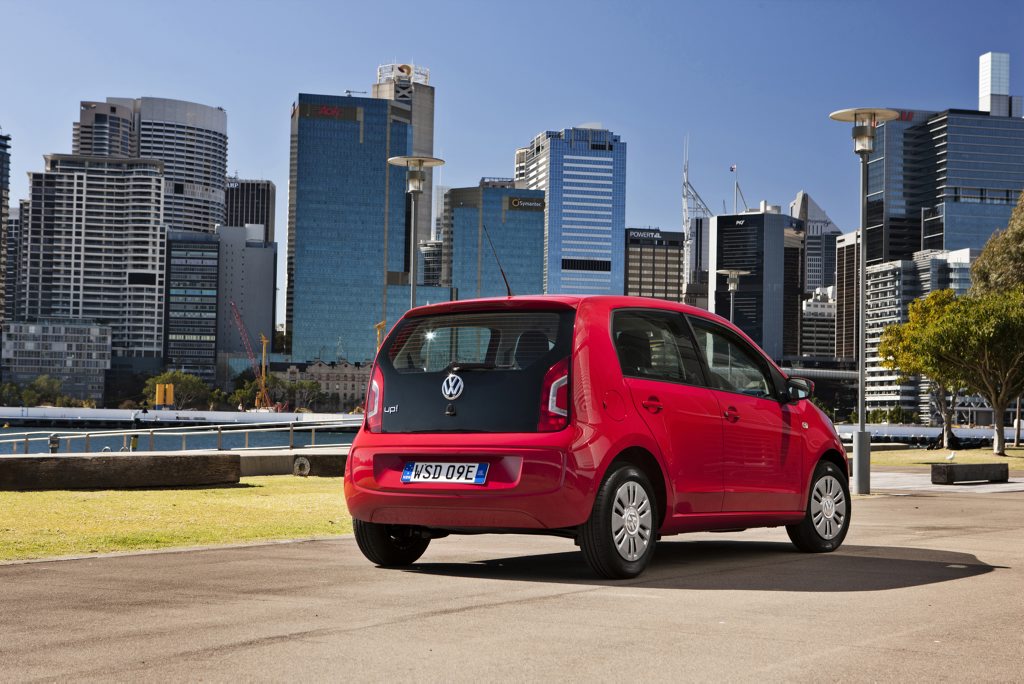 Volkswagen's up! city car. Volkswagen's up! city car.